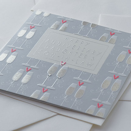 Wendy Jones-Blackett Daughter & Son In Law Anniversary Card F376 - Image 2