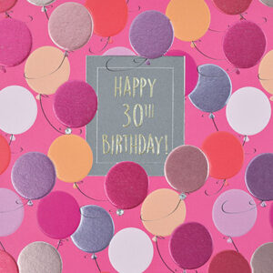 Wendy Jones-Blackett 30th Birthday Card F473