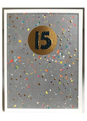 Paper Salad 15th Birthday Card JA1815