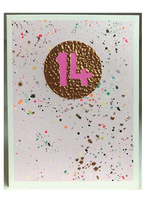 Paper Salad 14th Birthday Card JA1833