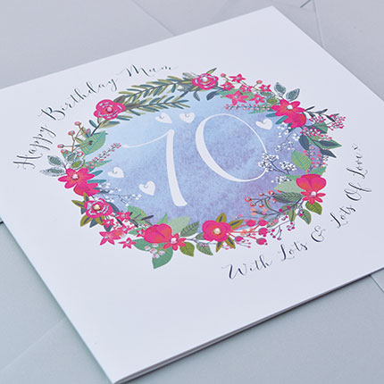 Wendy Jones-Blackett Mum 70th Birthday Card PDD55 - Image 2