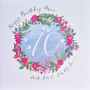 Wendy Jones-Blackett Mum 70th Birthday Card PDD55
