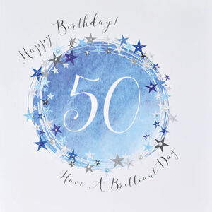 50th Birthday Card Wendy Jones-Blackett PDD73