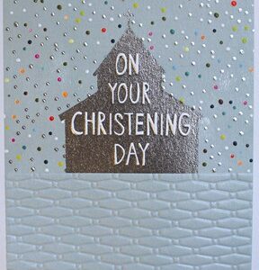 Paper Salad Christening Day Card JA1872