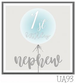 Tracey Russell Nephew 1st Birthday Card UAL93