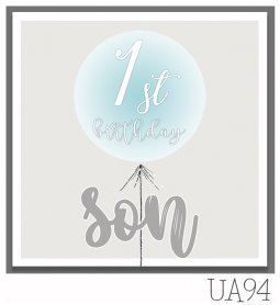 Tracey Russell Son 1st Birthday Card UAL94