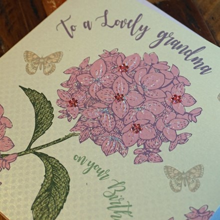 Grandma Birthday Card - White Cotton SS207 - Image 3