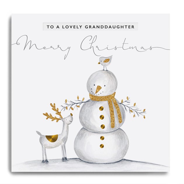 Granddaughter Christmas Card - Janie Wilson GLX13