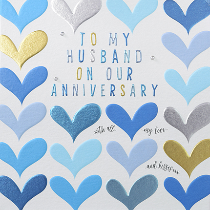Husband Anniversary Card - Wendy Jones-Blackett RD035