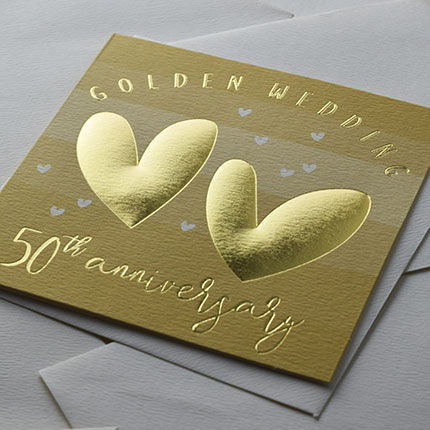 Golden Wedding Anniversary Card - Wendy Jones-Blackett Q1060 - Image 2