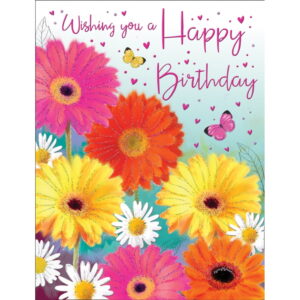 Flowers Birthday Card - 80143