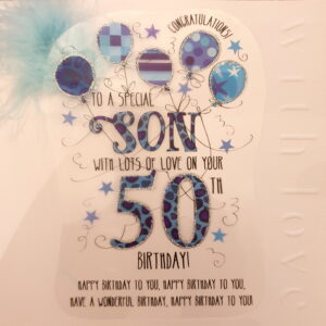 Wendy Jones-Blackett Son 50th Birthday Card - CN1682b