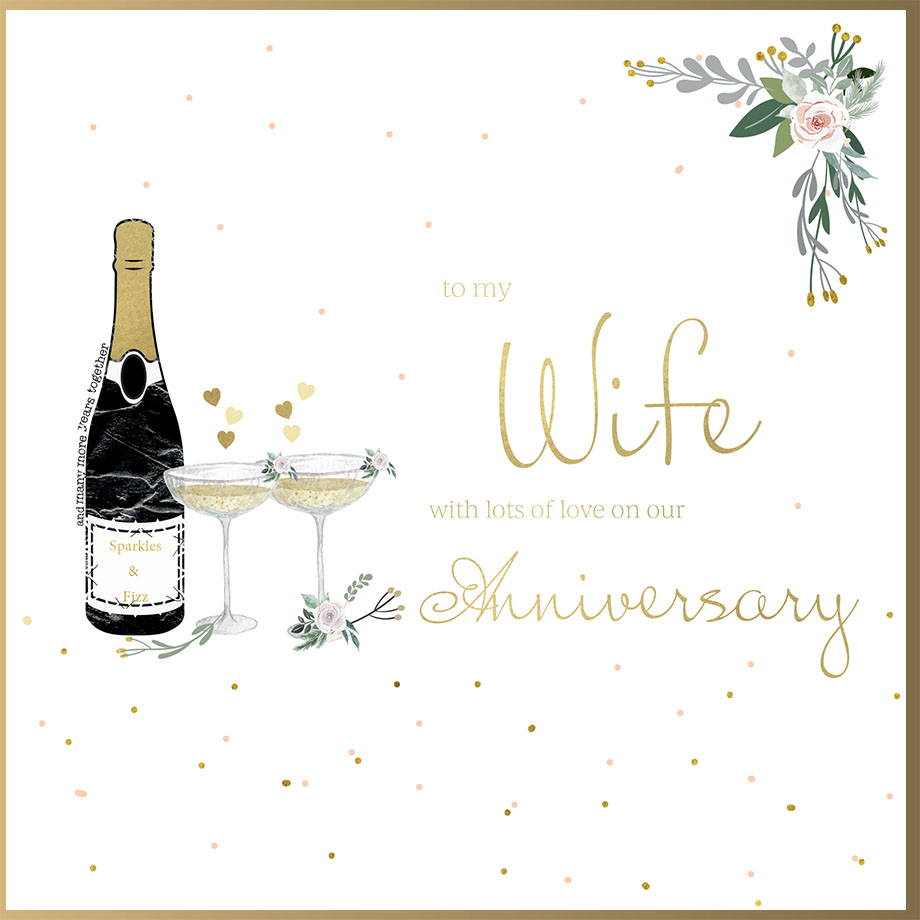 Wife Anniversary Card - Rush Design B86