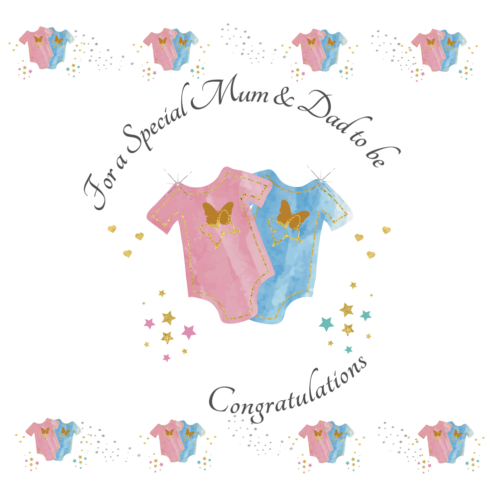 Mum & Dad To Be Card - Rush Design ES343