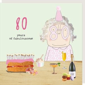 Rosie Made A Thing 80th Birthday Card GF99