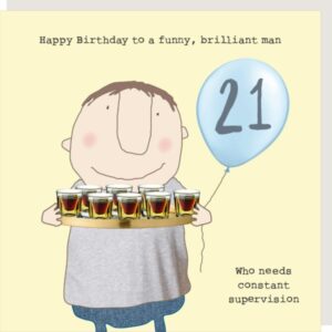 Rosie Made A Thing 21st Birthday Card GFA003