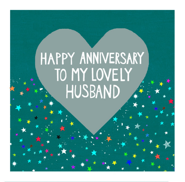 Paper Salad Husband Anniversary Card JJ1815 – HUGS & KISSES