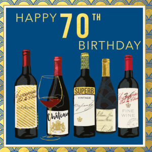 Hammond Gower Happy 70th Birthday Card - KNI206