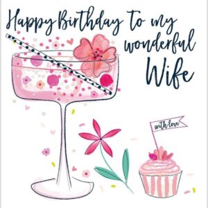 Wife Birthday Card - Katie Phythian Design PB205