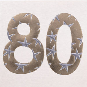 Wendy Jones-Blackett 80th Birthday Card Q1286