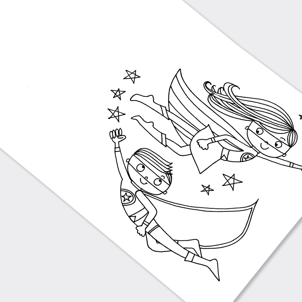 Super Hero Colouring Book BK27 - Image 2