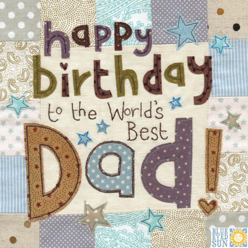 Blue Eyed Sun Dad Birthday Card A32
