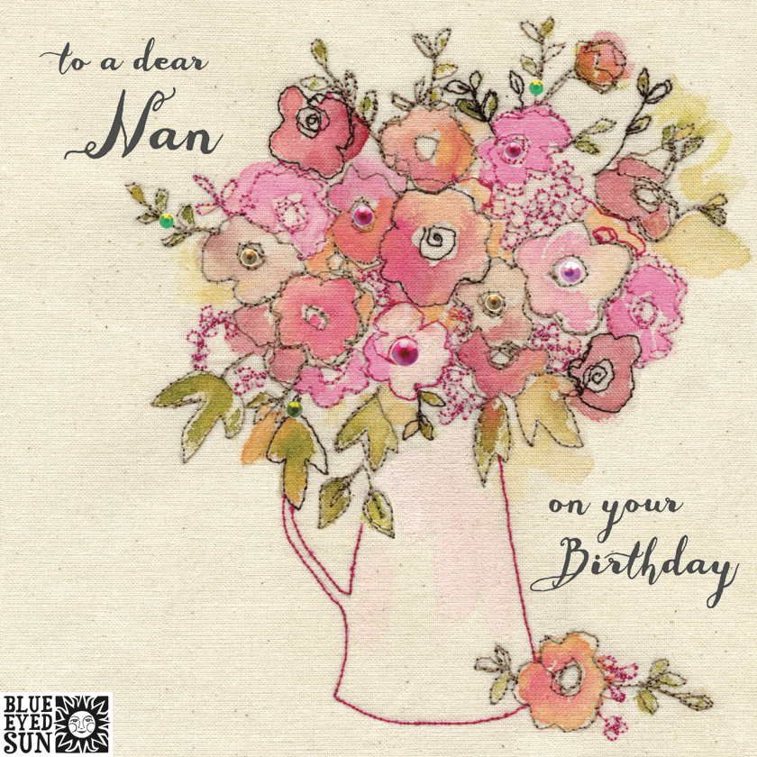 Blue Eyed Sun Nan Birthday Card BD27