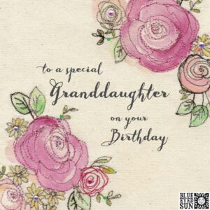 Blue Eyed Sun Granddaughter Birthday Card BD28