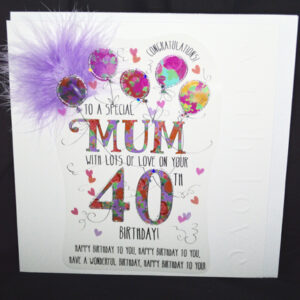 Wendy Jones-Blackett Mum 40th Birthday Card - CN1186
