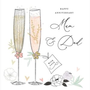 Mum & Dad Anniversary Card - Katie Phythian Design RE40