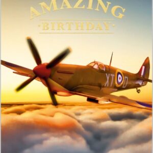 Abacus Spitfire Birthday Card - 1284S