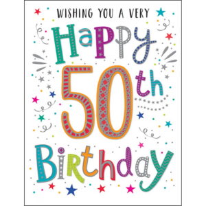 50th Birthday Card - 80644