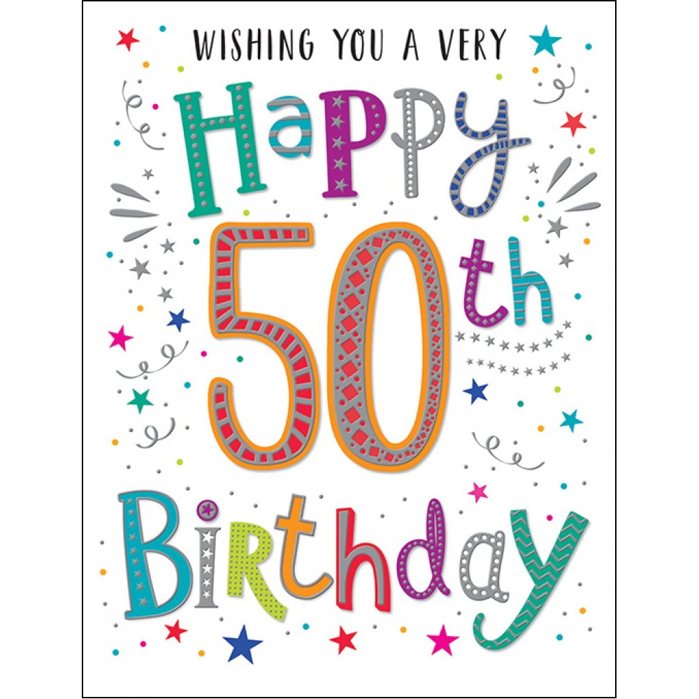 50th Birthday Card - 80644