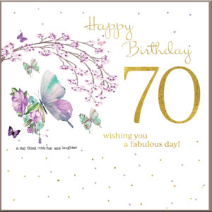 Rush Design 70th Birthday Card - B162