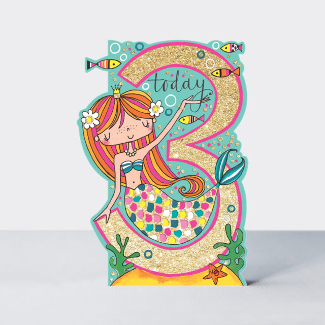 Rachel Ellen 3rd Birthday Card - DAR17