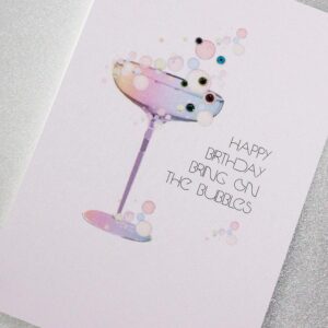 Counting Stars Bring On The Bubbles Birthday Card - DE11