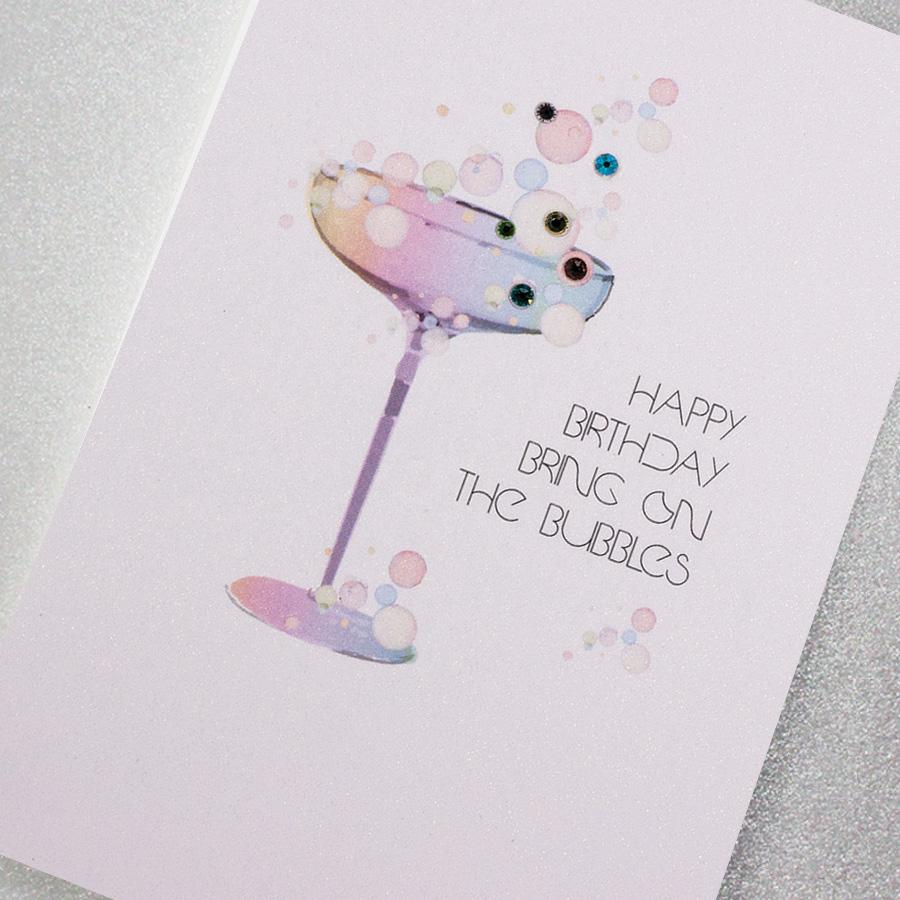 Counting Stars Bring On The Bubbles Birthday Card - DE11