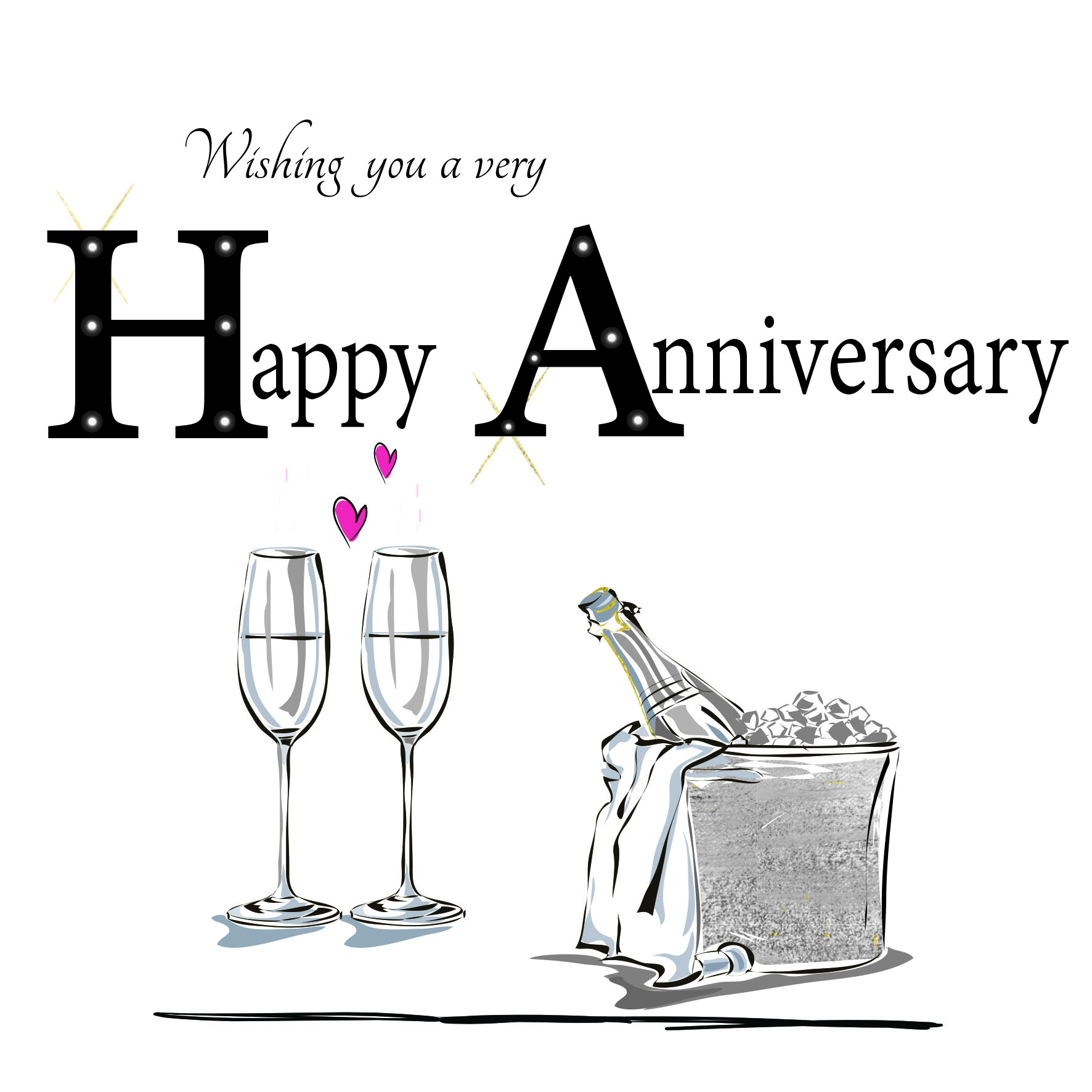 Rush Design Happy Anniversary Card ES20