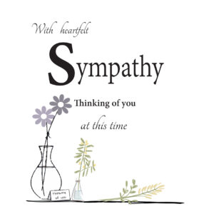 Rush Design Sympathy Card ES32