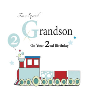 Rush Design Grandson 2nd Birthday Card - ES77