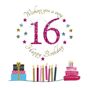 Rush Design 16th Birthday Card ESN16