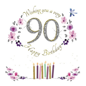Rush Design 90th Birthday Card ESN90