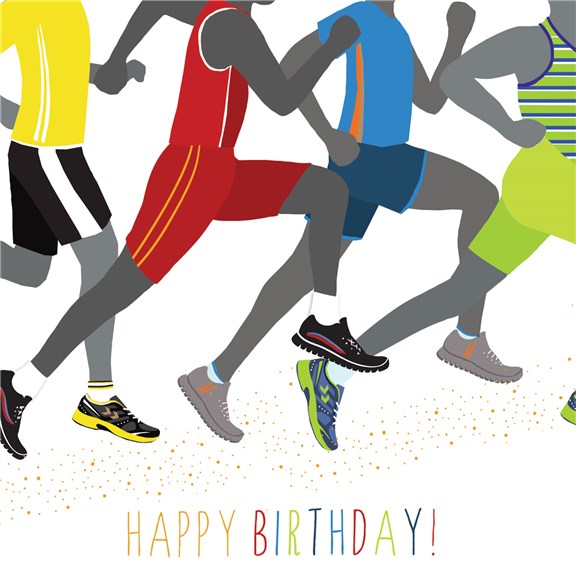 Jaz & Baz Runners Birthday Card - JB191