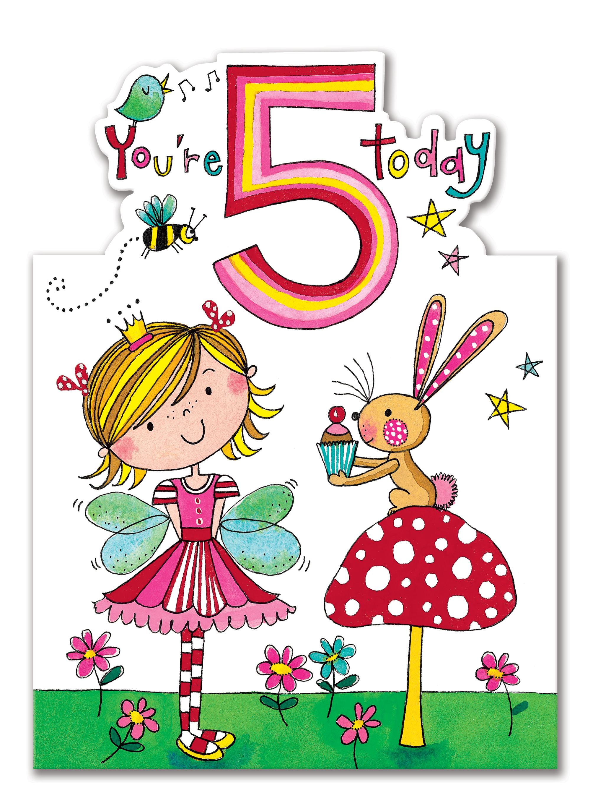 Rachel Ellen 5th Birthday Card - JEL21