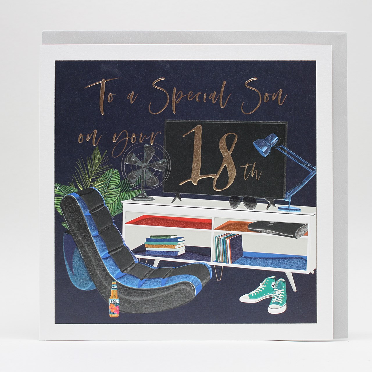 Belly Button Son 18th Birthday Card - LXE127