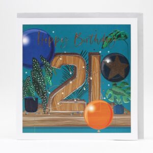 Belly Button 21st Birthday Card - LXE134