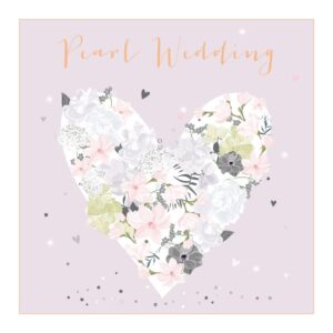 Belly Button Pearl Wedding Card - LXE61