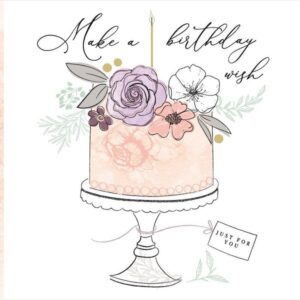 Katie Phythian Birthday Cake Card - RE02