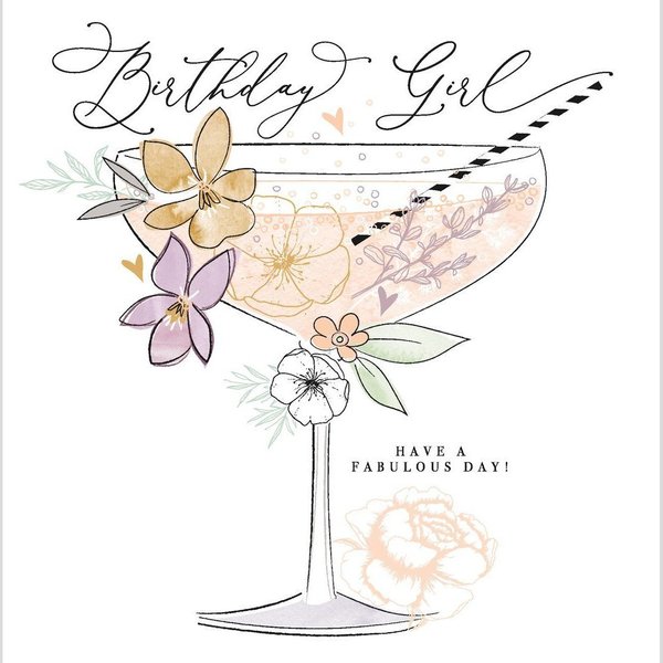 Katie Phythian Birthday Girl Card - RE09
