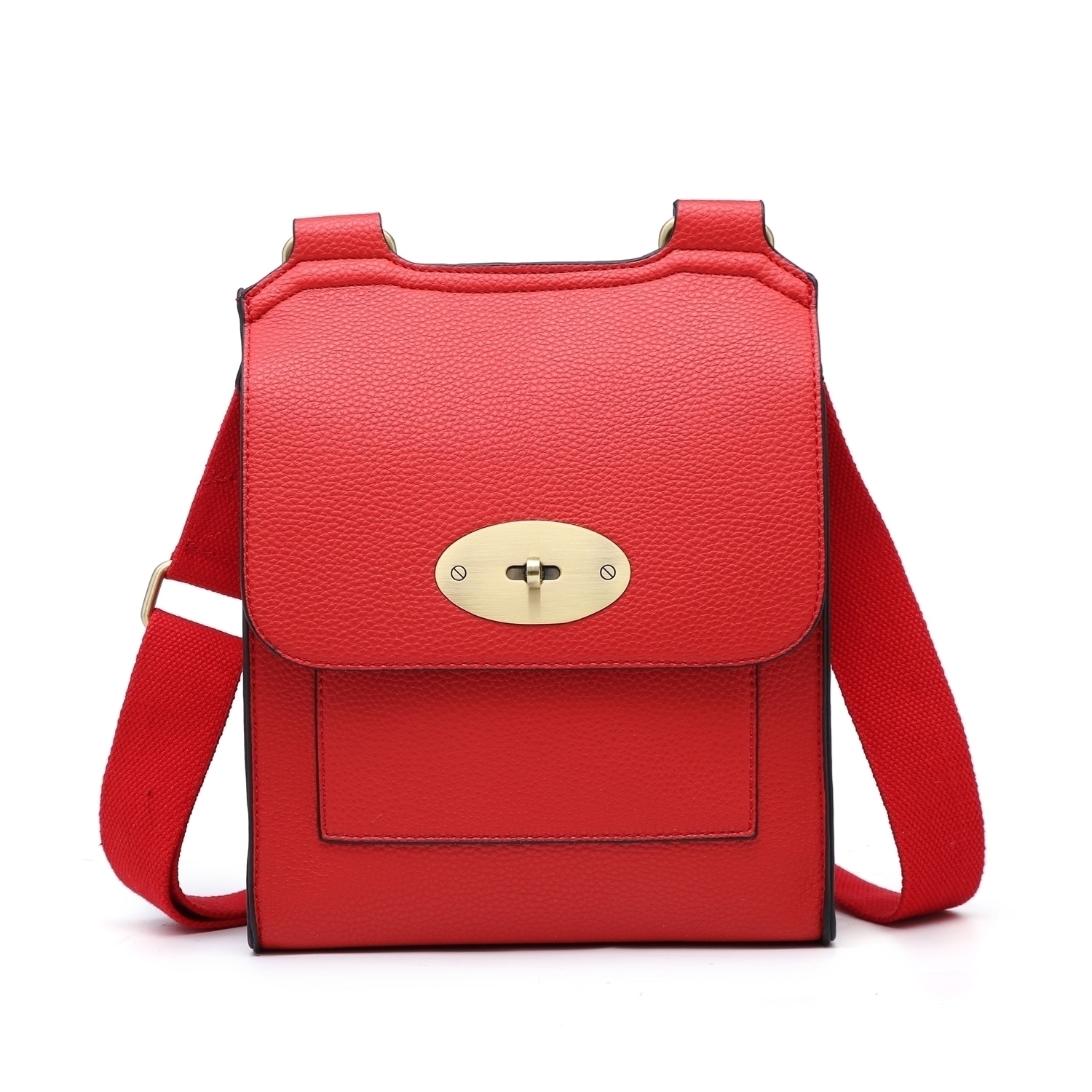 Antony (Designer Inspired) Classic Messenger Bag 1202 - Orange - Image 8
